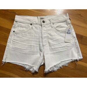 Citizens of Humanity Marlow Easy Short White Clay High Rise Denim 25 NWT organic